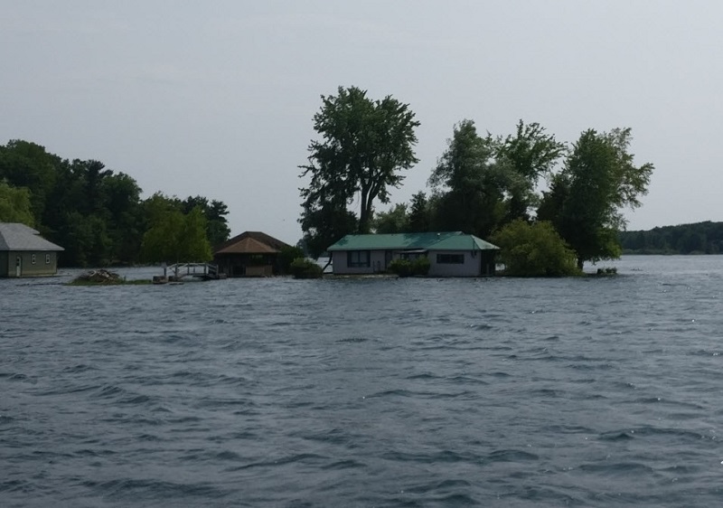1000 Islands Cottage Flooded